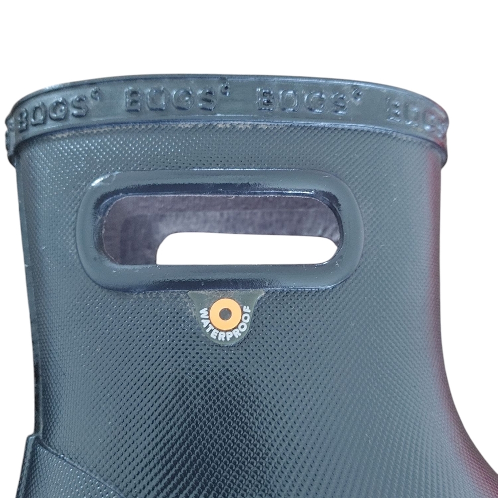 Bogs Black Skipper II Solid Kid's Rainboots - Picture 9 of 9